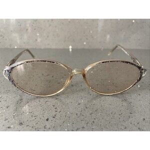 Tres Jolie Marchon Eyeglasses Frames ONLY Teal Marble 54-16-130 Cold Insert oval